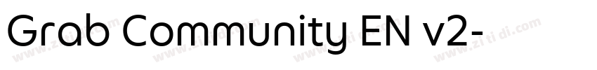 Grab Community EN v2字体转换 Grab Community EN v2字体转换
